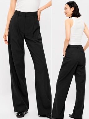 Old Navy Black High-Rise Wide-Leg Pants